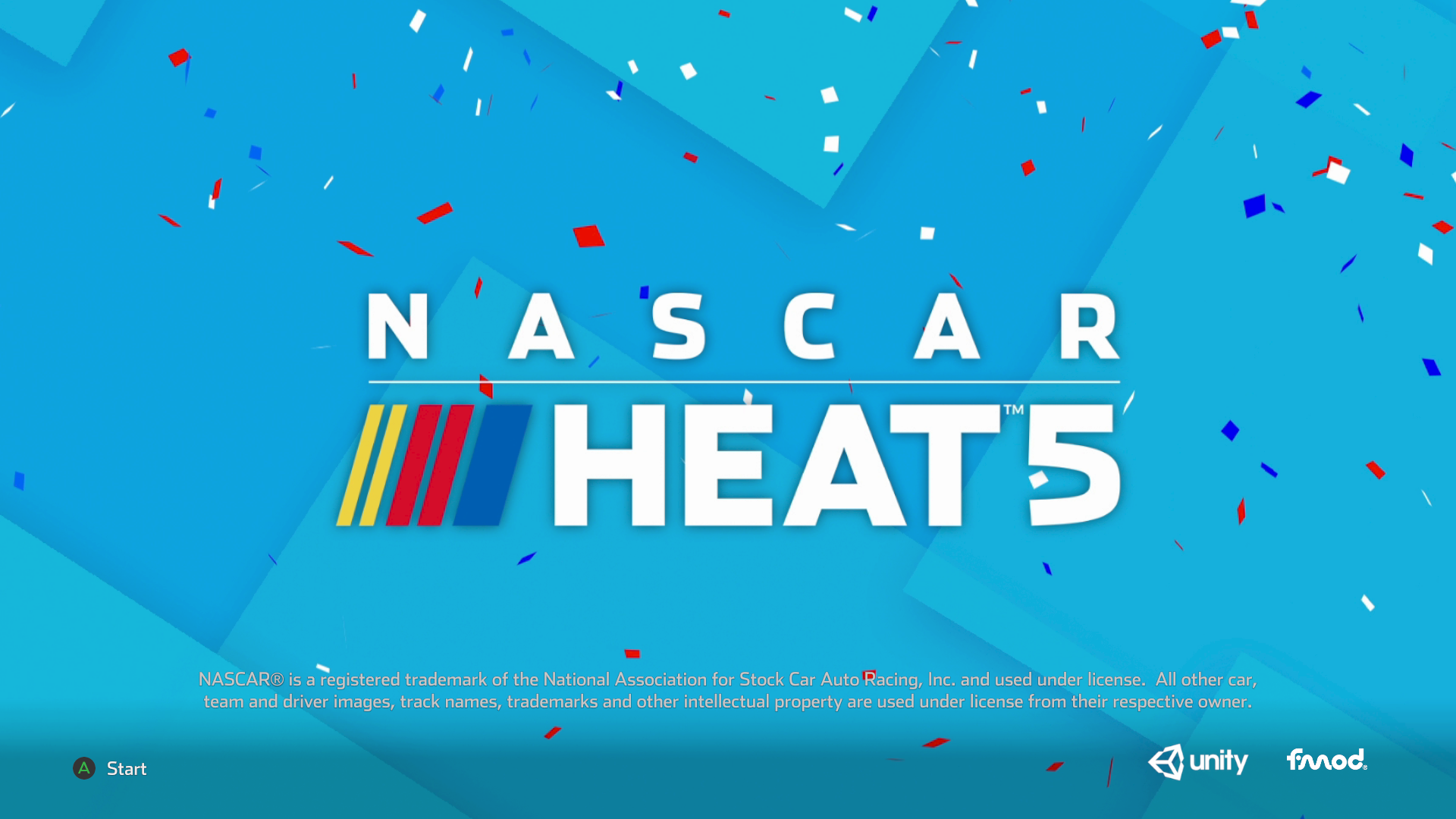 NASCAR Heat 5 Opening Screen Xbox One