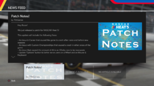 NASCAR Heat 5 Patch Update 7-14