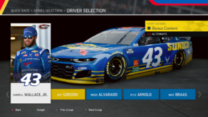 Bubba Wallace Sunoco Paint Scheme in NASCAR Heat 5 on Xbox One.